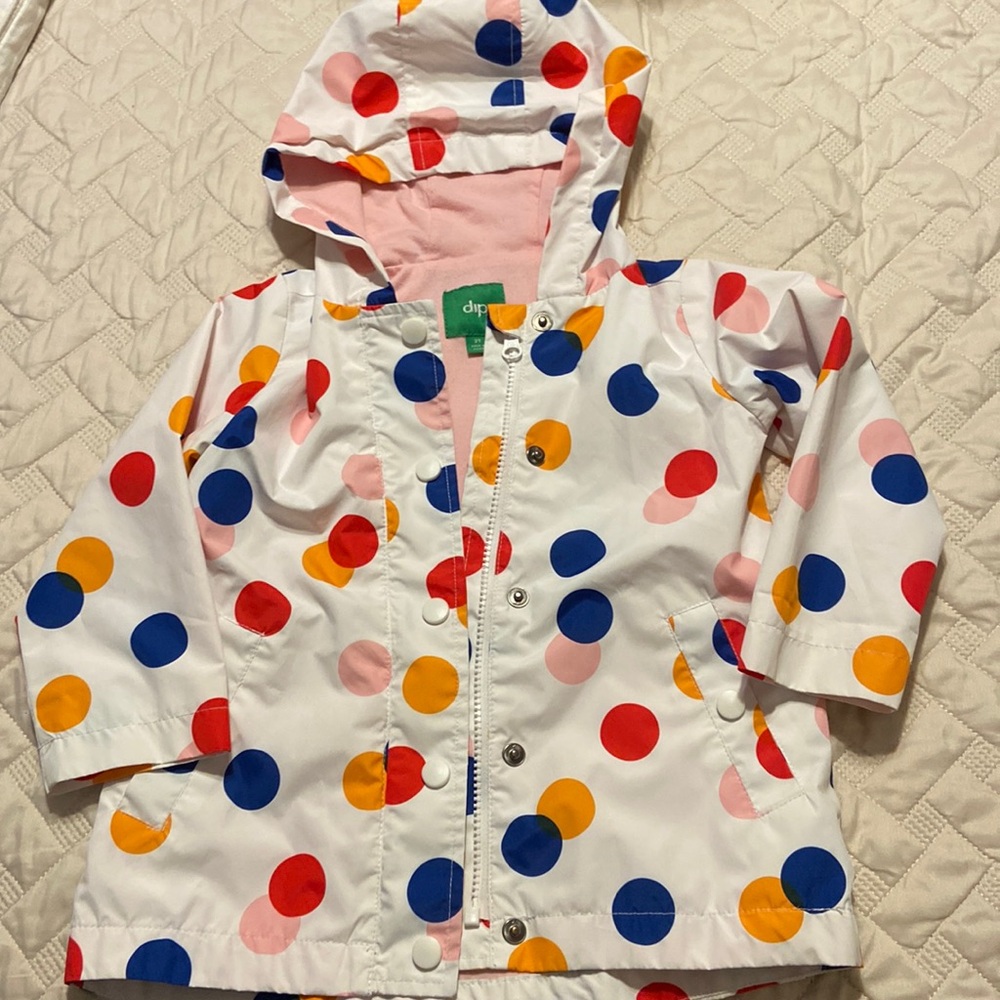 EUC Dip Polka Dot Raincoat